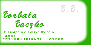 borbala baczko business card